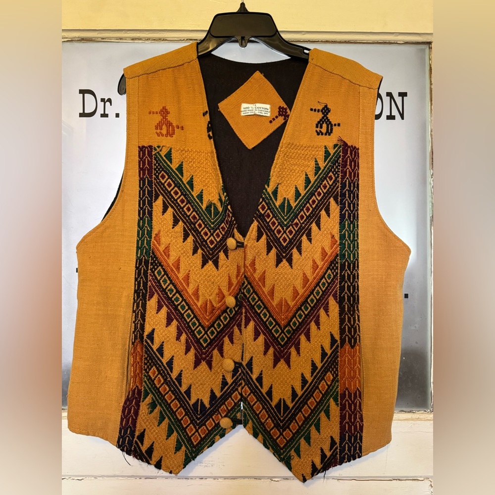 Guatemalan Handmade Vintage Tribal Bohemian Vest